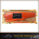Smoked Salmon Nova Fillet, Pre-Sliced, Ready to Eat. [Approx. 2.5 Lb. / Fillet]