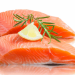 Premium Atlantic Salmon Fillets, Center Cut, Vacuum Packed, Ready to Cook. [6Oz. / Pack]