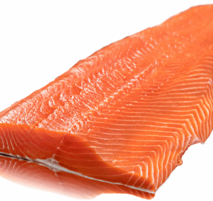 Premium Grade Atlantic Salmon Fillet, Ready to Cook. [Approx. 2.5 Lb. / Fillet]