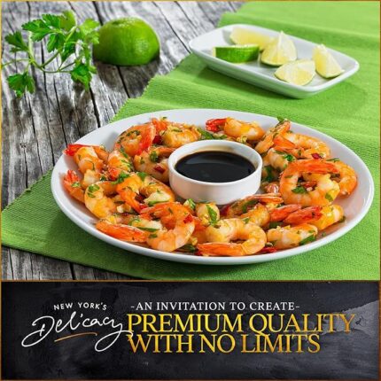 Premium Colossal Wild-Caught Ecuadorian Shrimps 6/8 precooked [2 Lb. / Bag]2 Lb. Premium Wild-Caught Jumbo Shrimps
